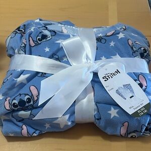 NWT Disney Stitch Blue and White Pajama Set